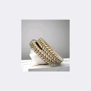 Home Handmade traditional silk thread bangles in deep maroon with antique gold coin and bead work